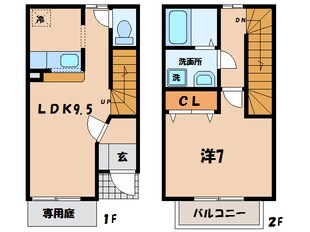 福地駅 徒歩28分 1-2階の物件間取画像